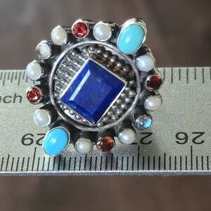 NICKY BUTLER LIMITED EDITION Sterling Silver RAJ Collection Ring NWT NB Lapis 💙